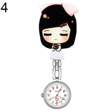 Load image into Gallery viewer, Waterproof Retro Mini Student Girl Hanging Watch Digital Quartz Clip Type FOB Nurse Doctor Watch Hanging Female lady's luminous
