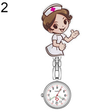 Load image into Gallery viewer, Waterproof Retro Mini Student Girl Hanging Watch Digital Quartz Clip Type FOB Nurse Doctor Watch Hanging Female lady's luminous