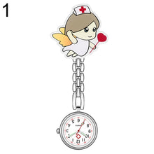 Load image into Gallery viewer, Waterproof Retro Mini Student Girl Hanging Watch Digital Quartz Clip Type FOB Nurse Doctor Watch Hanging Female lady's luminous